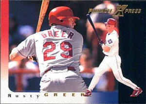 1997 Pinnacle XPress #22 Rusty Greer NM-MT Texas Rangers 