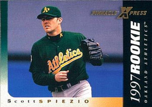 1997 Pinnacle XPress #128 Scott Spiezio NM-MT Oakland Athletics 