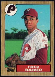 1987 Topps #63 Fred Toliver NM-MT Philadelphia Phillies 