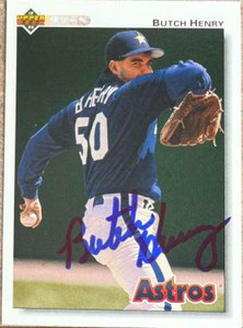 Butch Henry Autographed 1992 Upper Deck #796