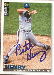 Butch Henry Autographed 1995 Collector's Choice #247