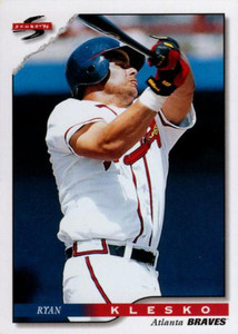 1996 Score #3 Ryan Klesko NM-MT Atlanta Braves 