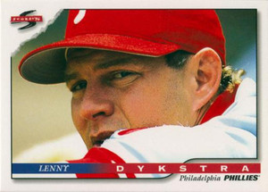1996 Score #67 Lenny Dykstra NM-MT Philadelphia Phillies 