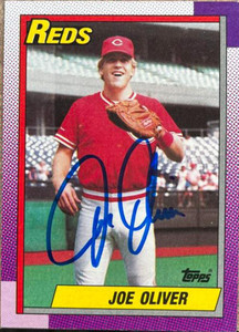 Joe Oliver Autographed 1990 Topps #668