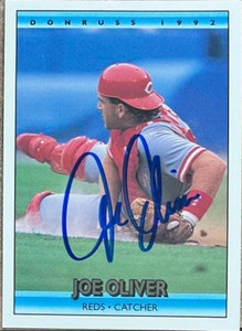 Joe Oliver Autographed 1992 Donruss #261