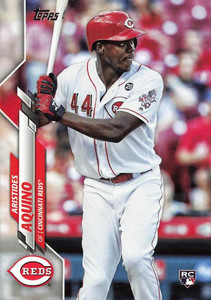 2020 Topps #20 Aristides Aquino NM-MT RC Rookie Cincinnati Reds VAR Rookie Image