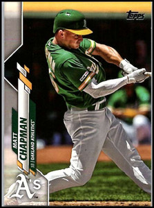 2020 Topps #127 Matt Chapman NM-MT Oakland Athletics 