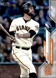 2020 Topps #176 Brandon Belt NM-MT San Francisco Giants 