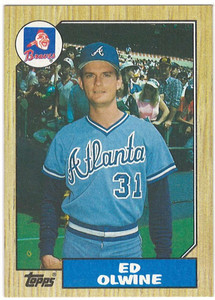 1987 Topps #159 Ed Olwine NM-MT RC Rookie Atlanta Braves 
