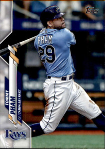2020 Topps #206 Tommy Pham NM-MT Tampa Bay Rays 