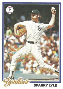SOLD 18157 1978 Topps #35 Sparky Lyle VG New York Yankees 