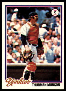 SOLD 18182 1978 Topps #60 Thurman Munson VG New York Yankees 