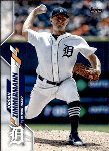 2020 Topps #294 Jordan Zimmermann NM-MT Detroit Tigers 