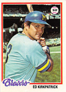 1978 Topps #77 Ed Kirkpatrick VG Milwaukee Brewers 