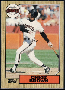 1987 Topps #180 Chris Brown NM-MT San Francisco Giants 