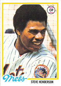 1978 Topps #134 Steve Henderson VG RC Rookie New York Mets 
