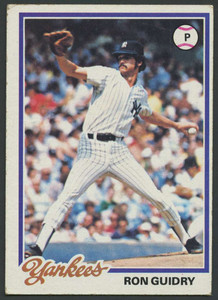 1978 Topps #135 Ron Guidry DP VG New York Yankees 