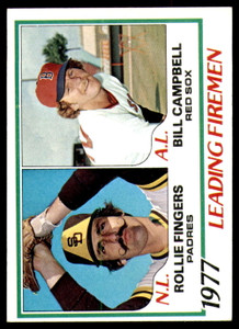 1978 Topps #208 Rollie Fingers/Bill Campbell Saves Leaders VG San Diego Padres/Boston Red Sox 