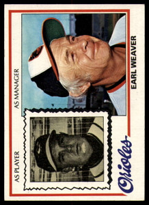 1978 Topps #211 Earl Weaver/ DP VG Baltimore Orioles 
