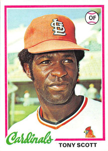 1978 Topps #352 Tony Scott VG RC Rookie St. Louis Cardinals 