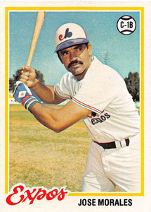 1978 Topps #374 Jose Morales VG Montreal Expos 