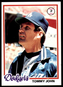 1978 Topps #375 Tommy John VG Los Angeles Dodgers 