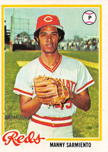 1978 Topps #377 Manny Sarmiento VG Cincinnati Reds 