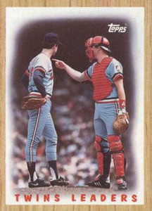 1987 Topps #206 Frank Viola/Tim Laudner Team Leaders NM-MT Minnesota Twins 