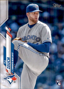 2020 Topps #407 T.J. Zeuch NM-MT RC Rookie Toronto Blue Jays 