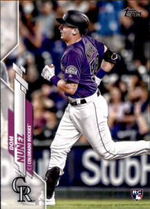 2020 Topps #456 Dom Nunez NM-MT RC Rookie Colorado Rockies 