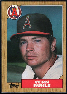 1987 Topps #221 Vern Ruhle NM-MT California Angels 