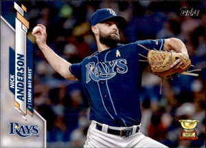 2020 Topps #500 Nick Anderson NM-MT Tampa Bay Rays 
