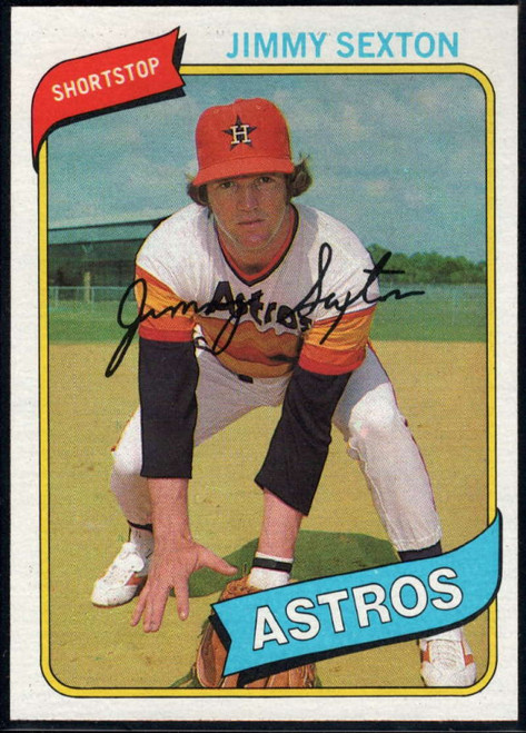 1980 Topps #11 Jimmy Sexton VG Houston Astros 