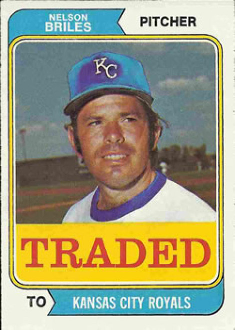 1974 Topps Traded #123T Nelson Briles VG Kansas City Royals 