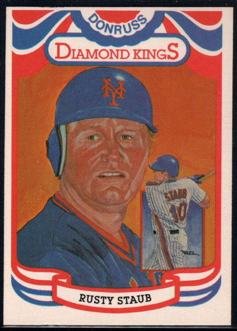 1984 Donruss #6 Rusty Staub DK COR VG New York Mets 