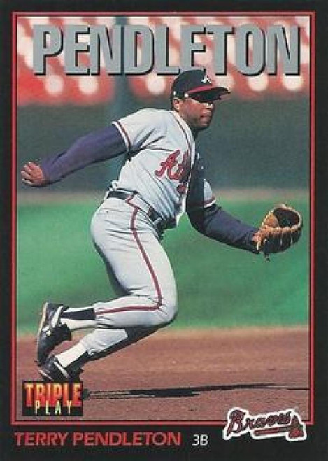 1993 Leaf #387 Terry Pendleton VG Atlanta Braves - Under the Radar Sports