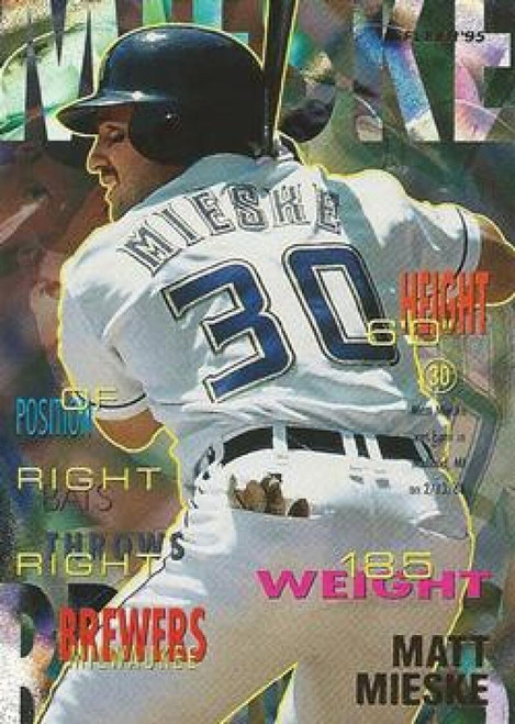 1995 Fleer #185 Matt Mieske VG Milwaukee Brewers 