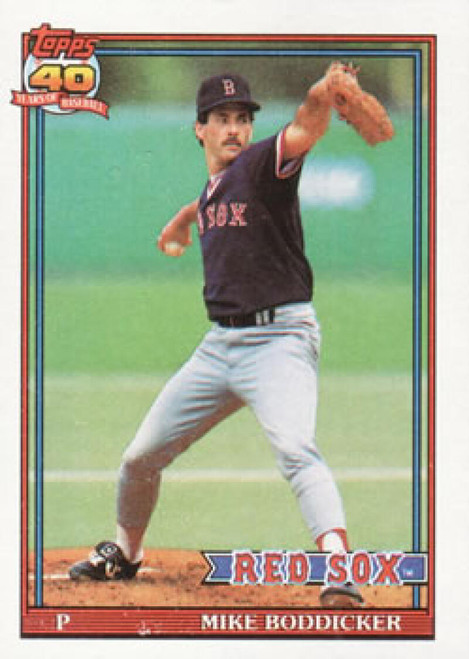 1991 Topps #303 Mike Boddicker VG Boston Red Sox 