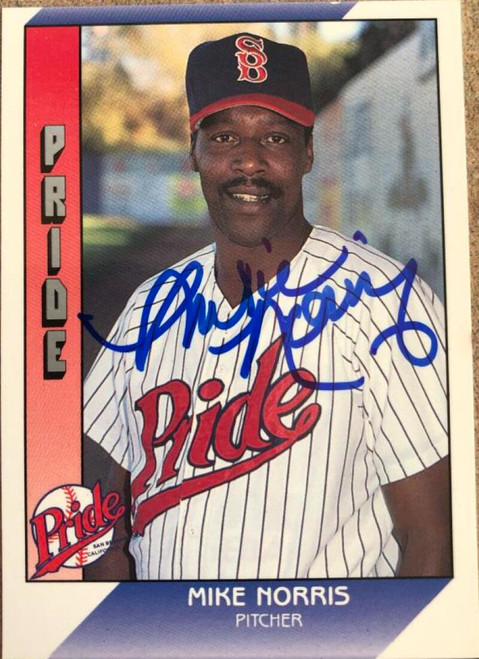 Mike Norris Autographed 1991 Pacific Senior League #107