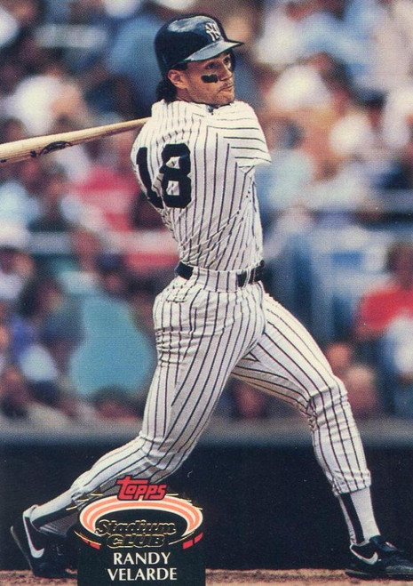 1992 Stadium Club #237 Randy Velarde VG New York Yankees - Under the ...