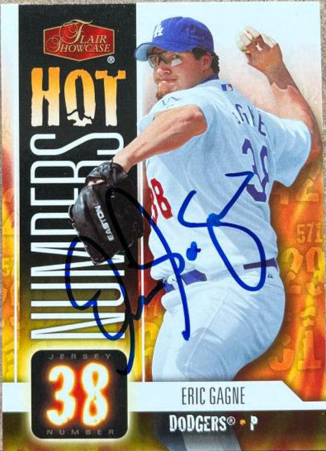 Eric Gagne Autographed 2006 Flair Showcase - Hot Numbers #HN-11