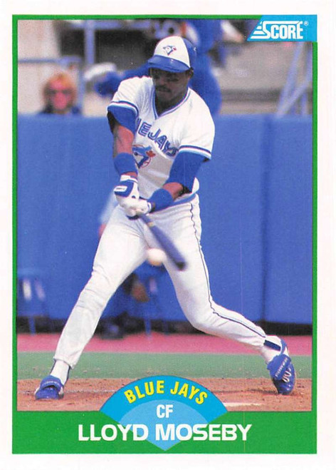 1989 Score #12 Lloyd Moseby VG Toronto Blue Jays 