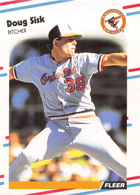 1988 Fleer Update #3 Doug Sisk VG Baltimore Orioles 