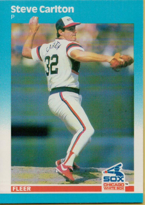 1987 Fleer #490 Steve Carlton NM Chicago White Sox 
