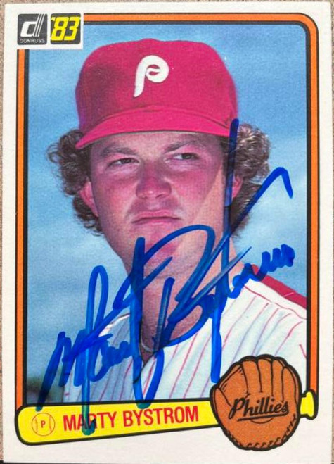 Marty Bystrom Autographed 1983 Donruss #93