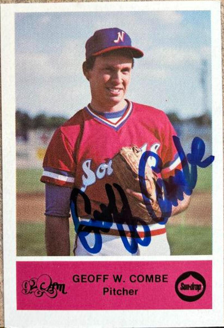 Geoff Combe Autographed 1979 Nashville Sounds Team Issue #NNO