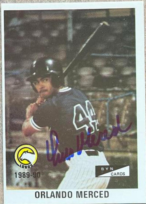 Orlando Merced Autographed 1989-90 BYN Puerto Rico Winter League #179 