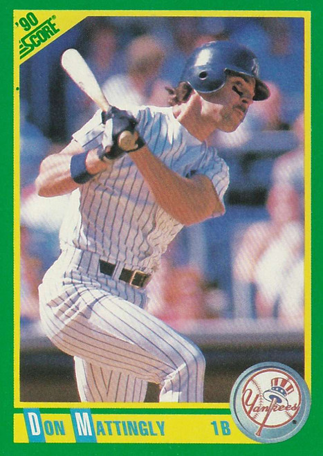 1990 Score #1 Don Mattingly VG New York Yankees 