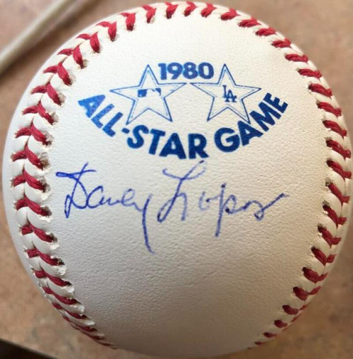 Davey Lopes Autographed 1980 All-Star Game Baseball 