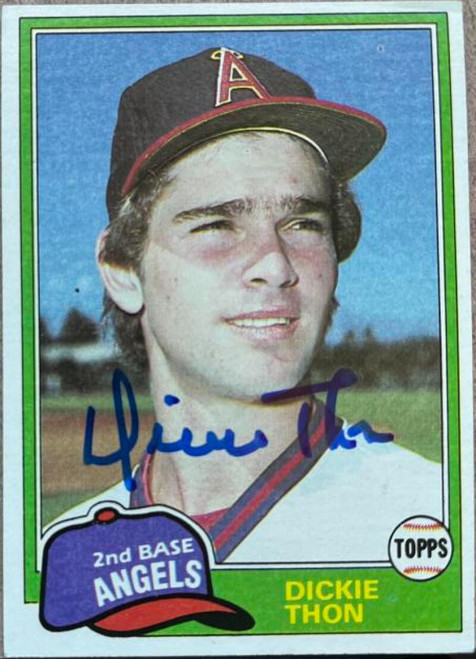 Dickie Thon Autographed 1981 Topps #209